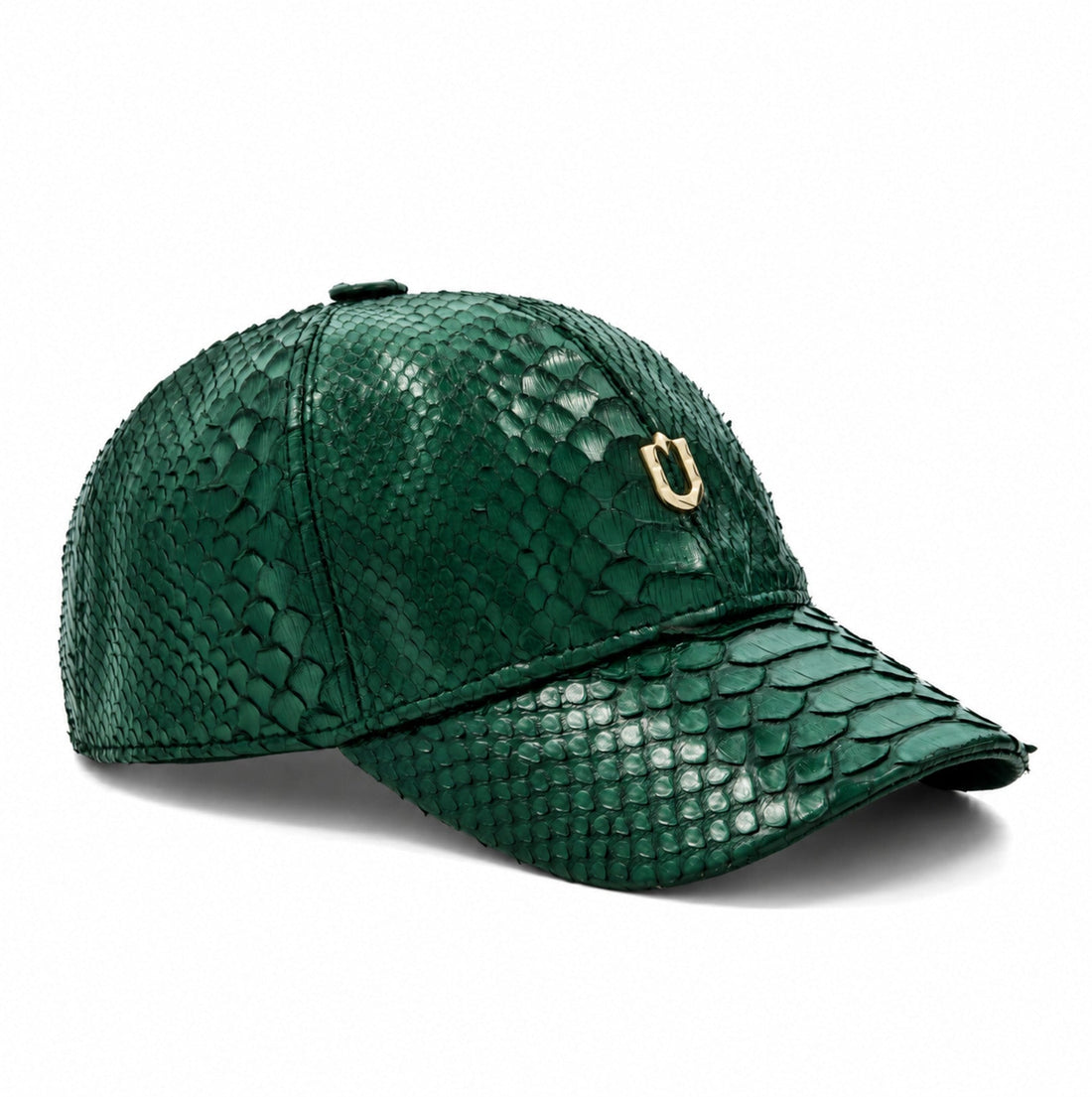 Nuno Python Skin Cap - Emerald Green - View 1 - URBBANA