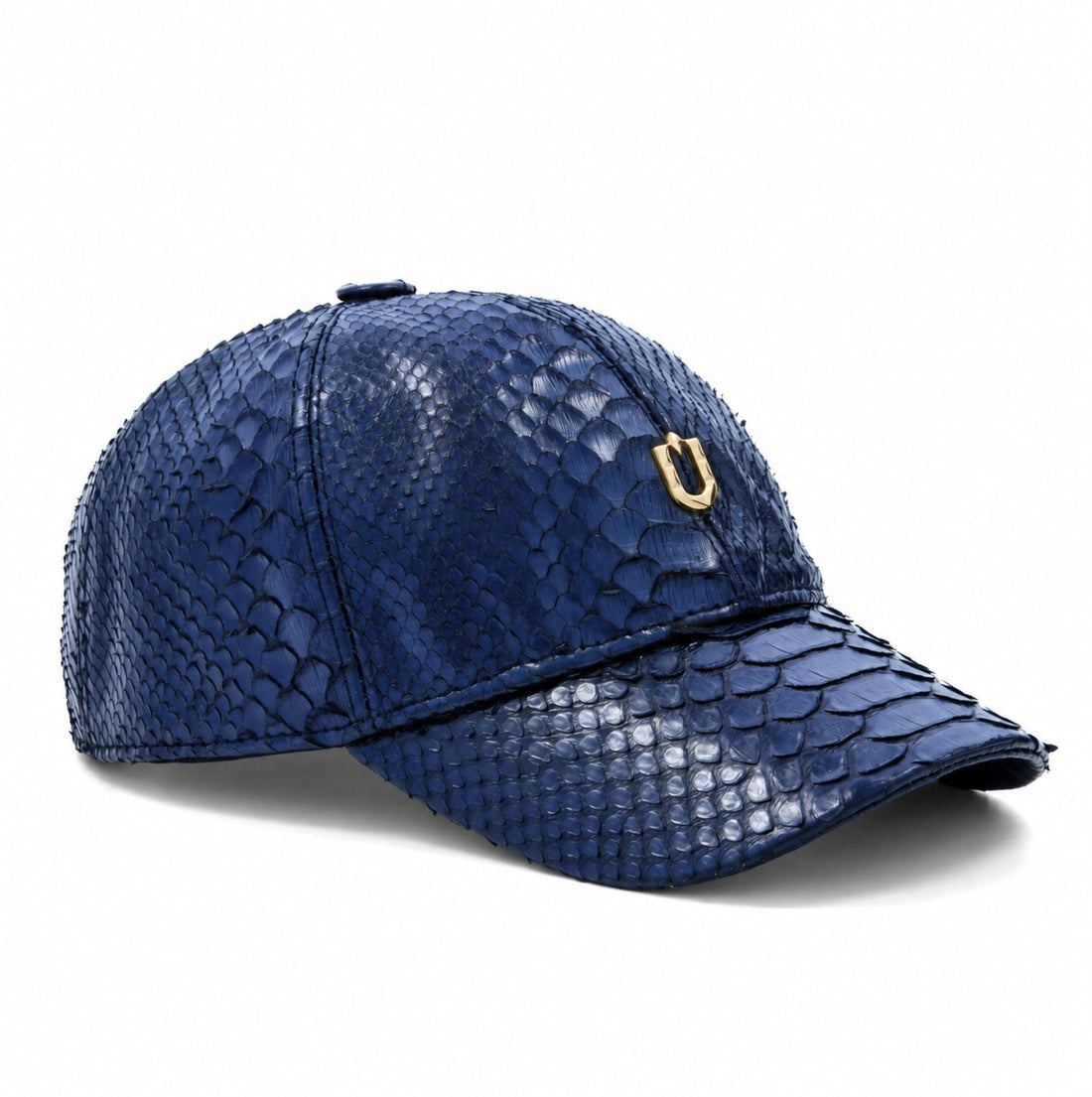 Nuno Python Skin Cap - Sapphire Blue - View 1 - URBBANA