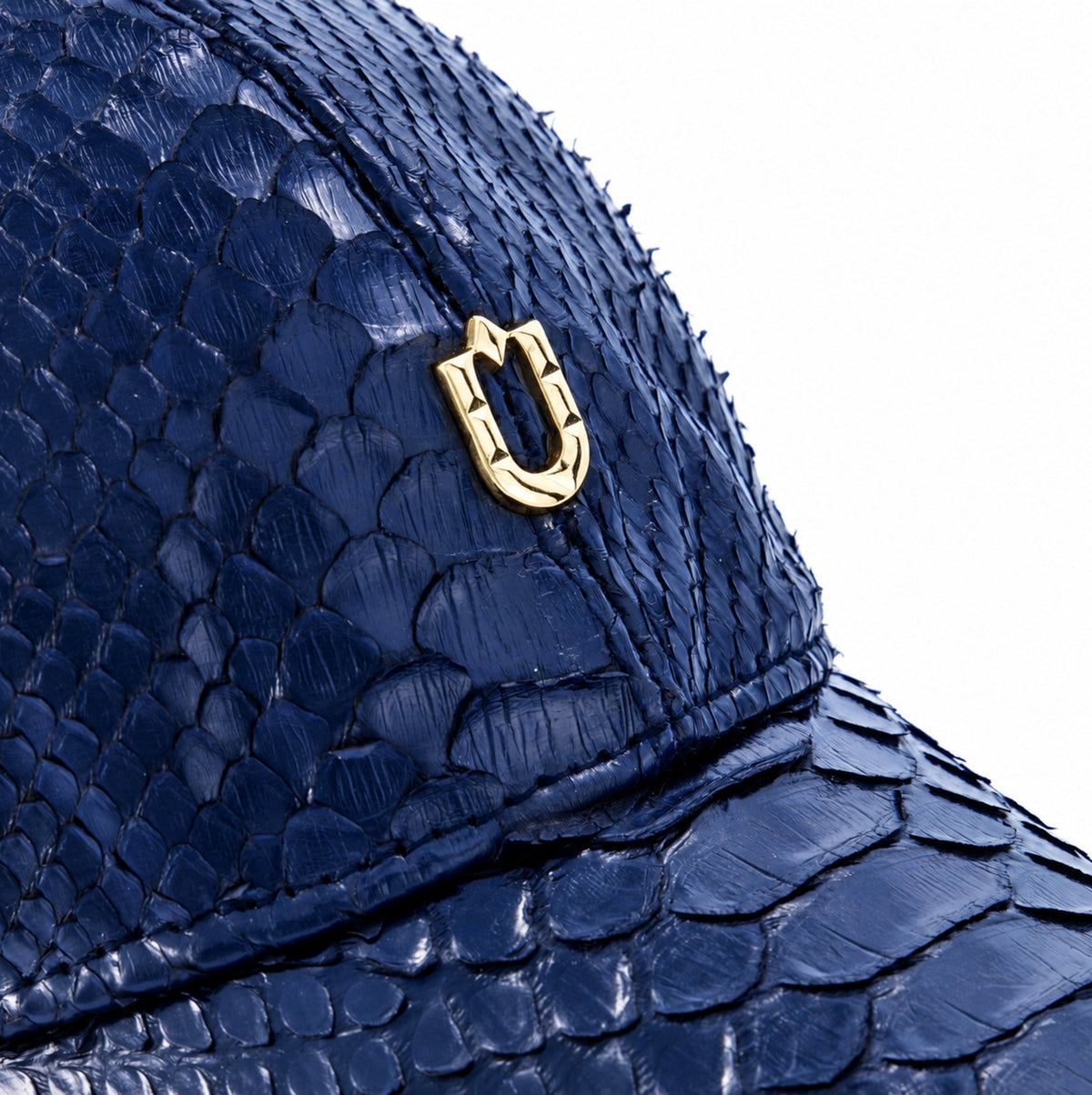 Nuno Python Skin Cap - Sapphire Blue - View 3 - URBBANA