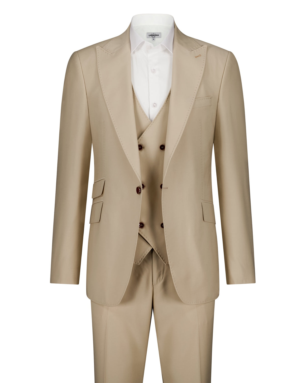 Amal Beige Suit – Spanish Craftsmanship, Timeless Elegance