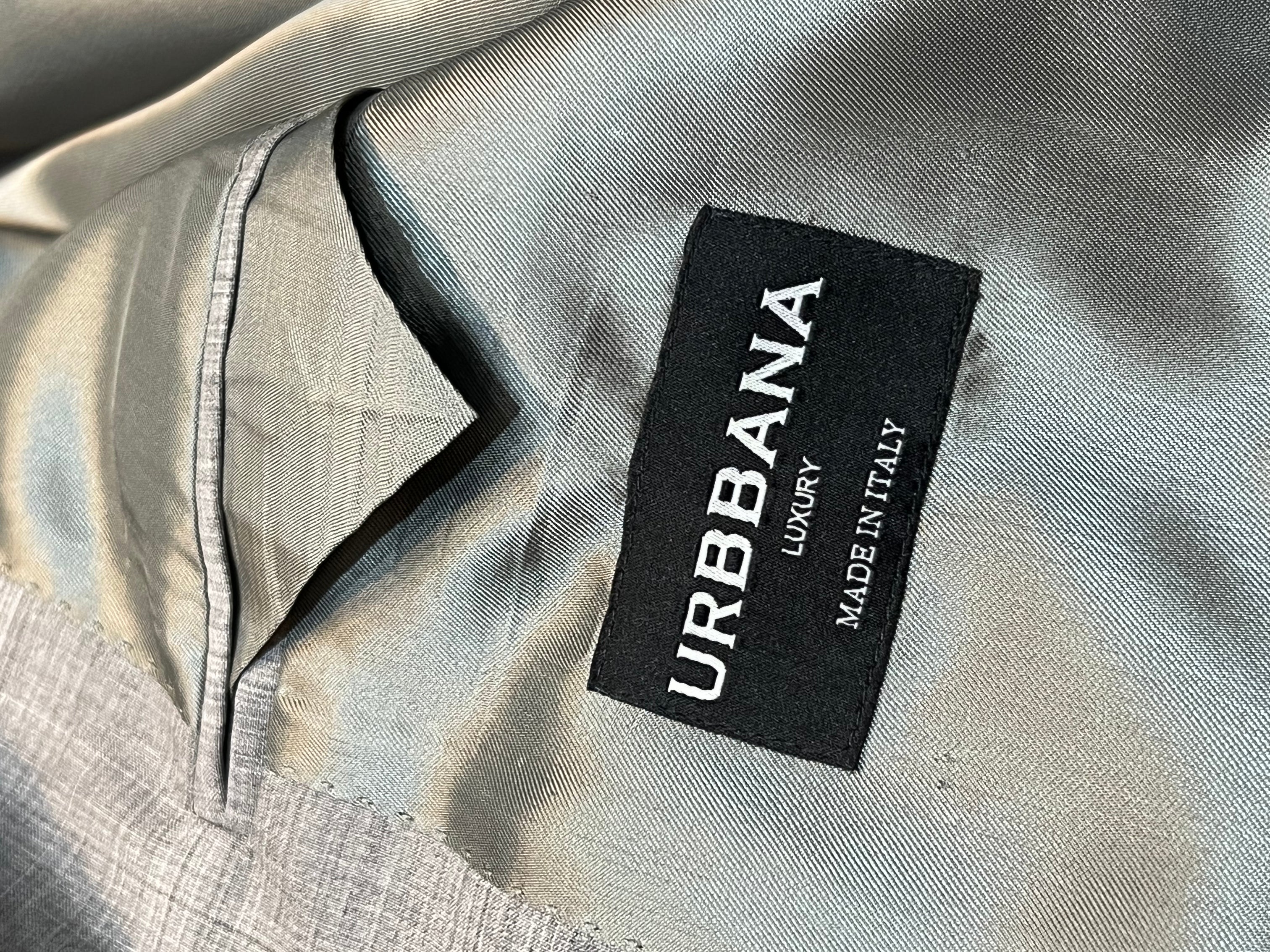 Argento Zegna Cloth Suit - Check Silver - Made In Italy - Suit by Urbbana