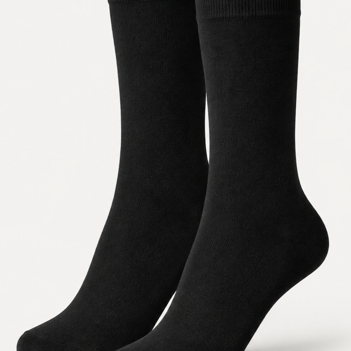 Detail view of Black dress socks by URBBANA