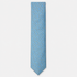 The Brindisi Tie – sky blue and gold micro ornamental silk tie on a light grey background