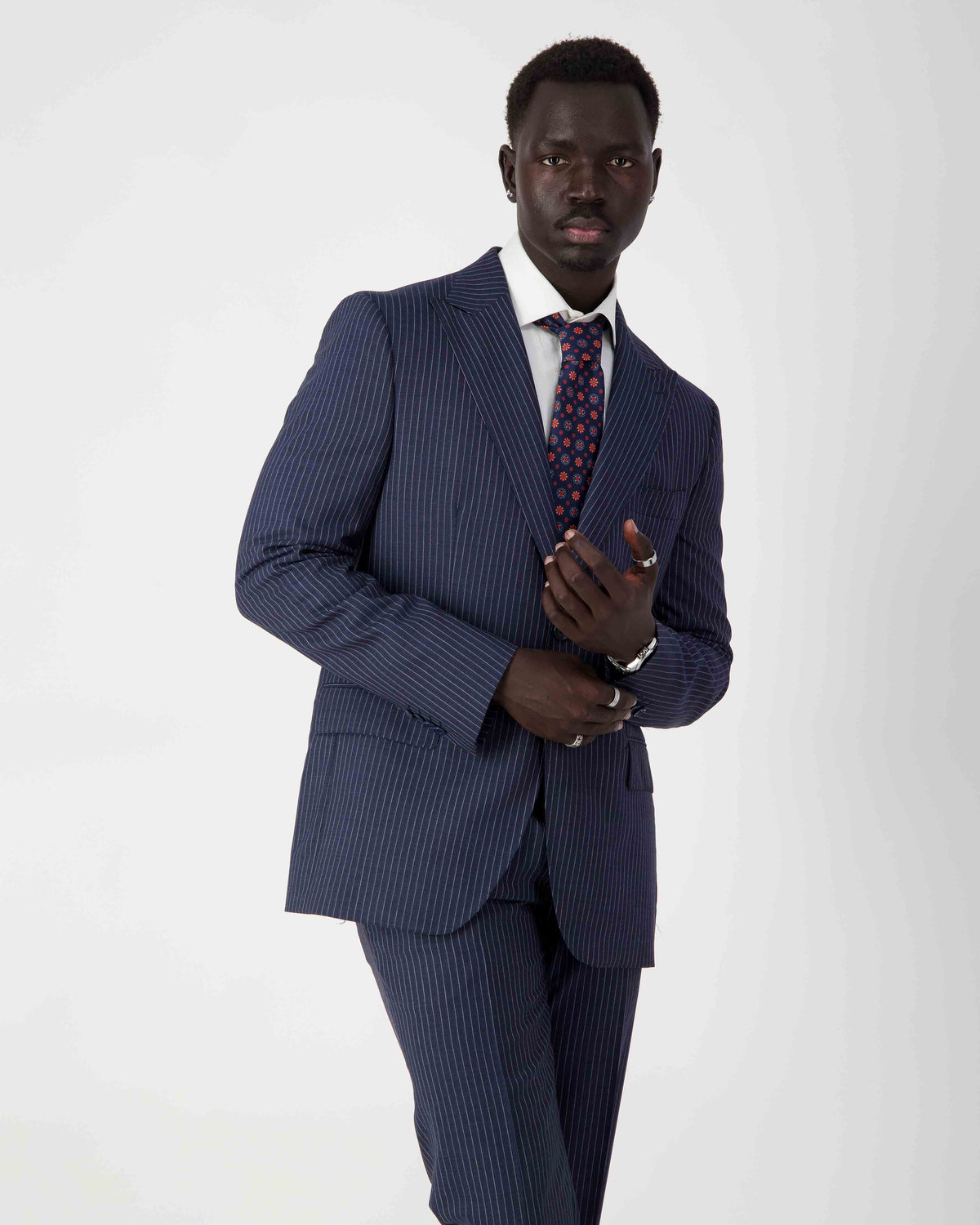 URBBANA Bruno navy Zegna-cloth suit.