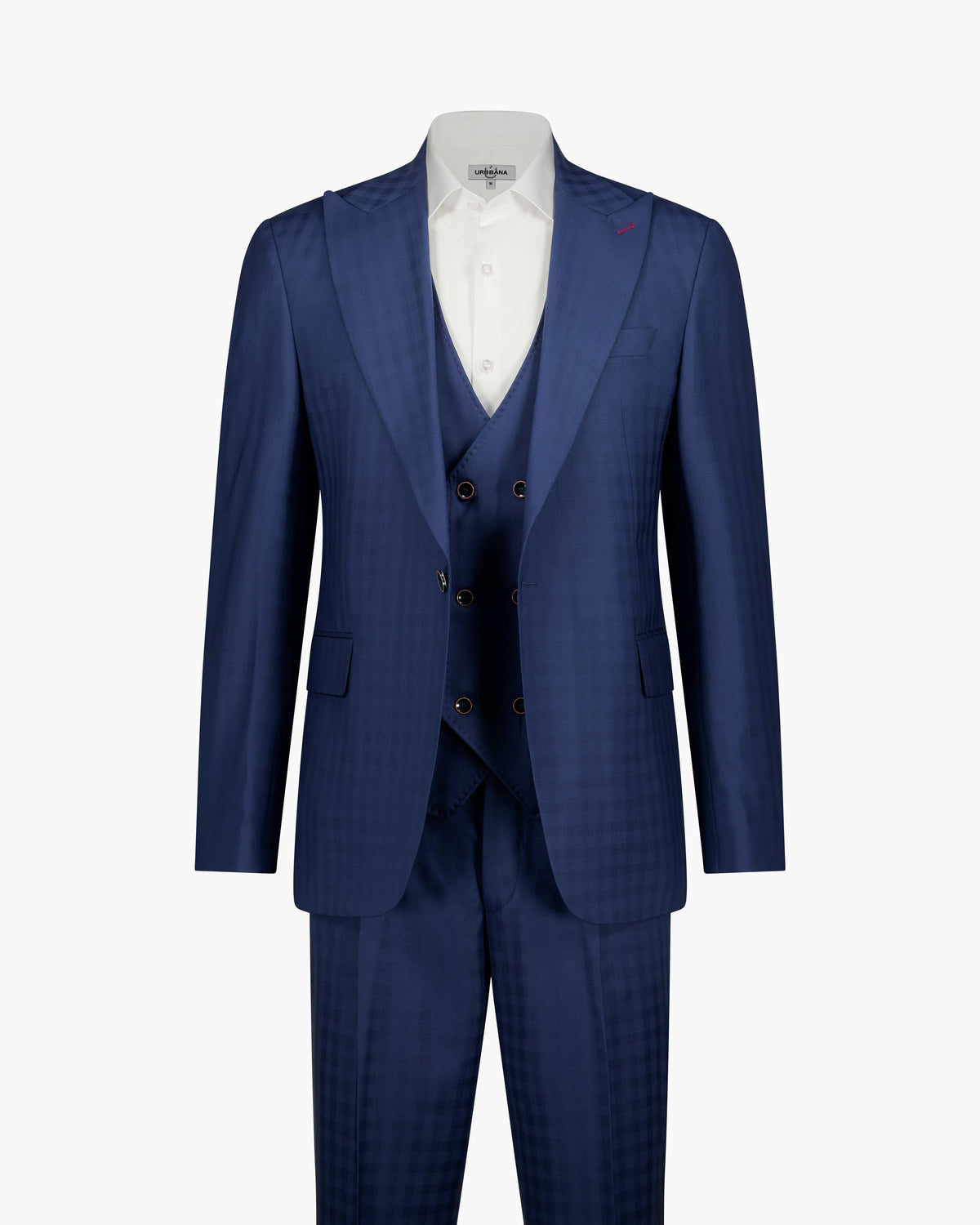 URBBANA Burt navy self-check suit.