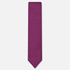 The Cremona Tie – magenta and white micro dot silk tie on a light grey background