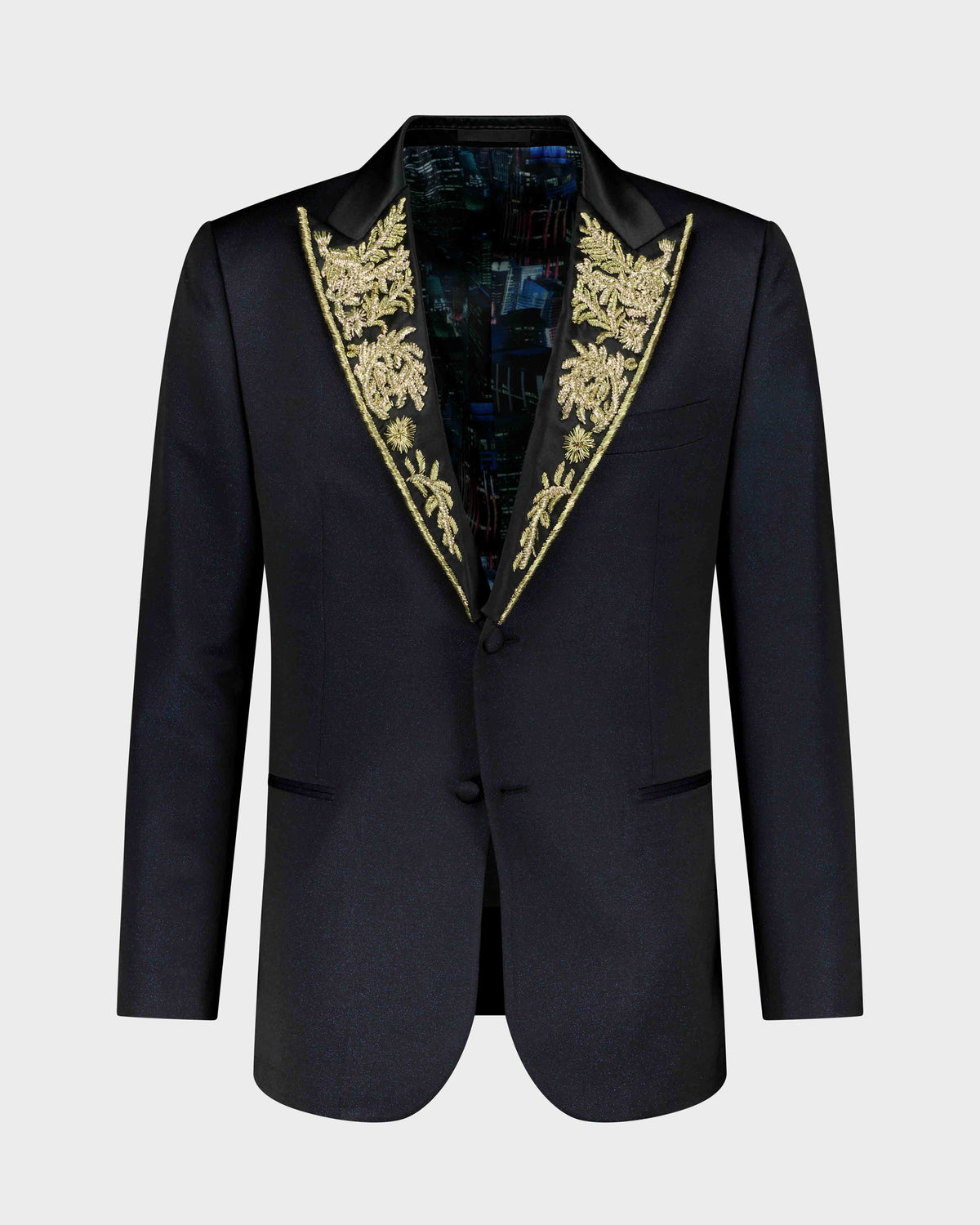 URBBANA Gold Laurel formal jacket.