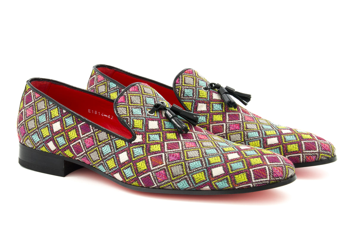 URBBANA Harlequin handmade loafers.