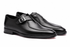 URBBANA Single Monk Dress Shoes Black, studio pair.