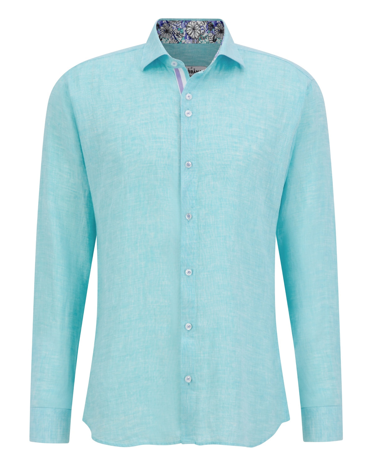 Persepolis Linen Shirt - Turquoise - Unique URBBANA Shirt Designs