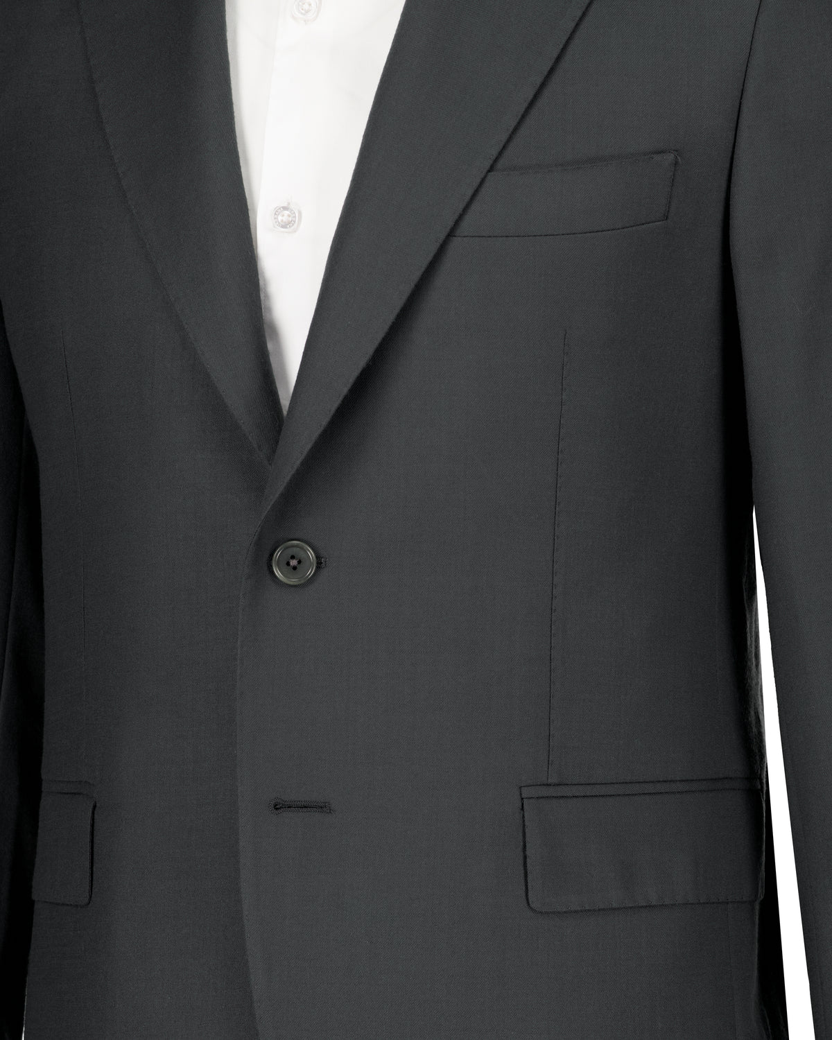 URBBANA Pietro dark-charcoal Zegna-cloth suit.