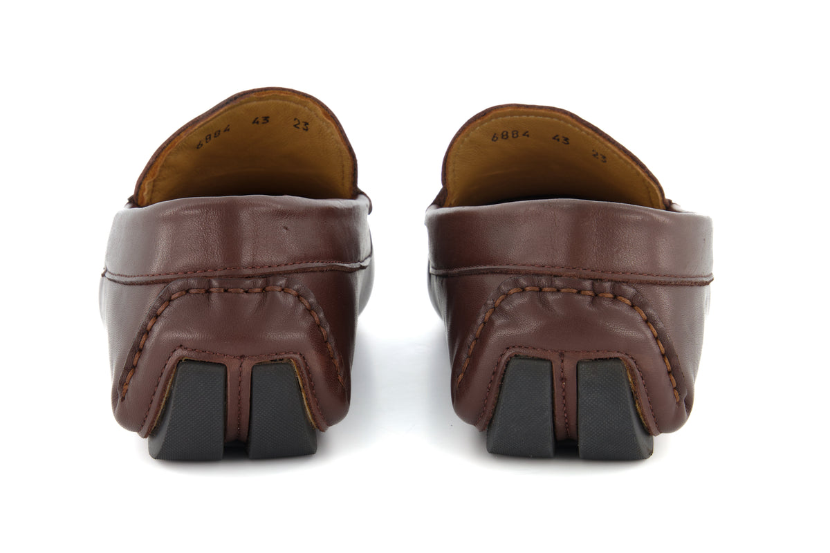 Portofino Driving Loafers - Brown - Loafers by Urbbana