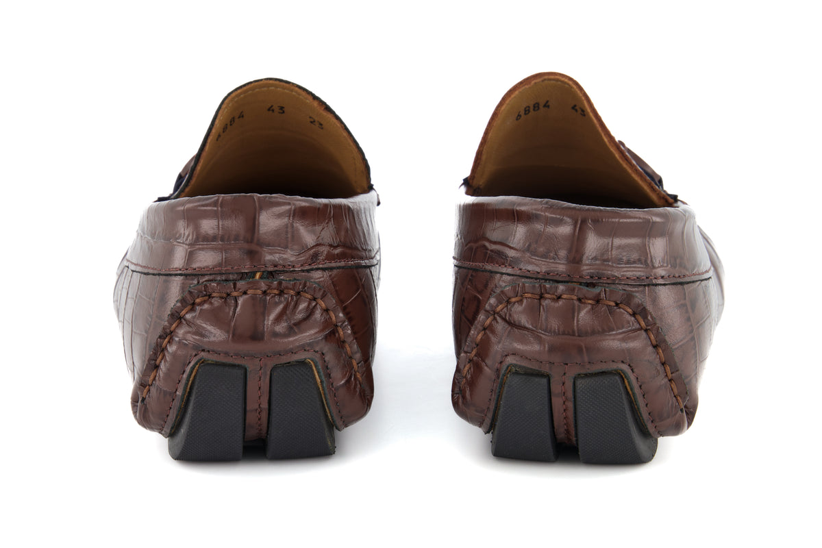 Portofino Driving Loafers - Croc - Loafers by Urbbana