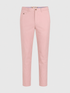 Tamborine pink slim-fit chinos shown from the front.