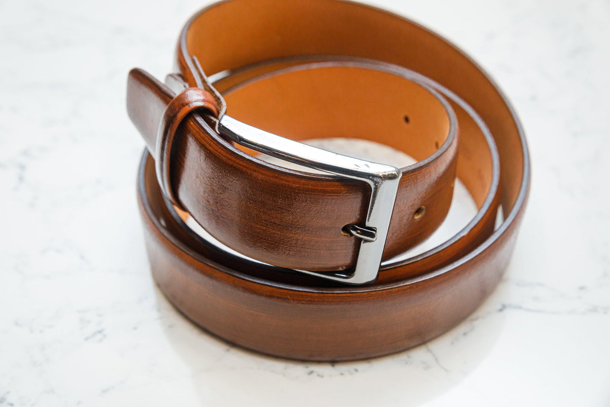 The Patina Belt - Cognac Brown — original alternate angle