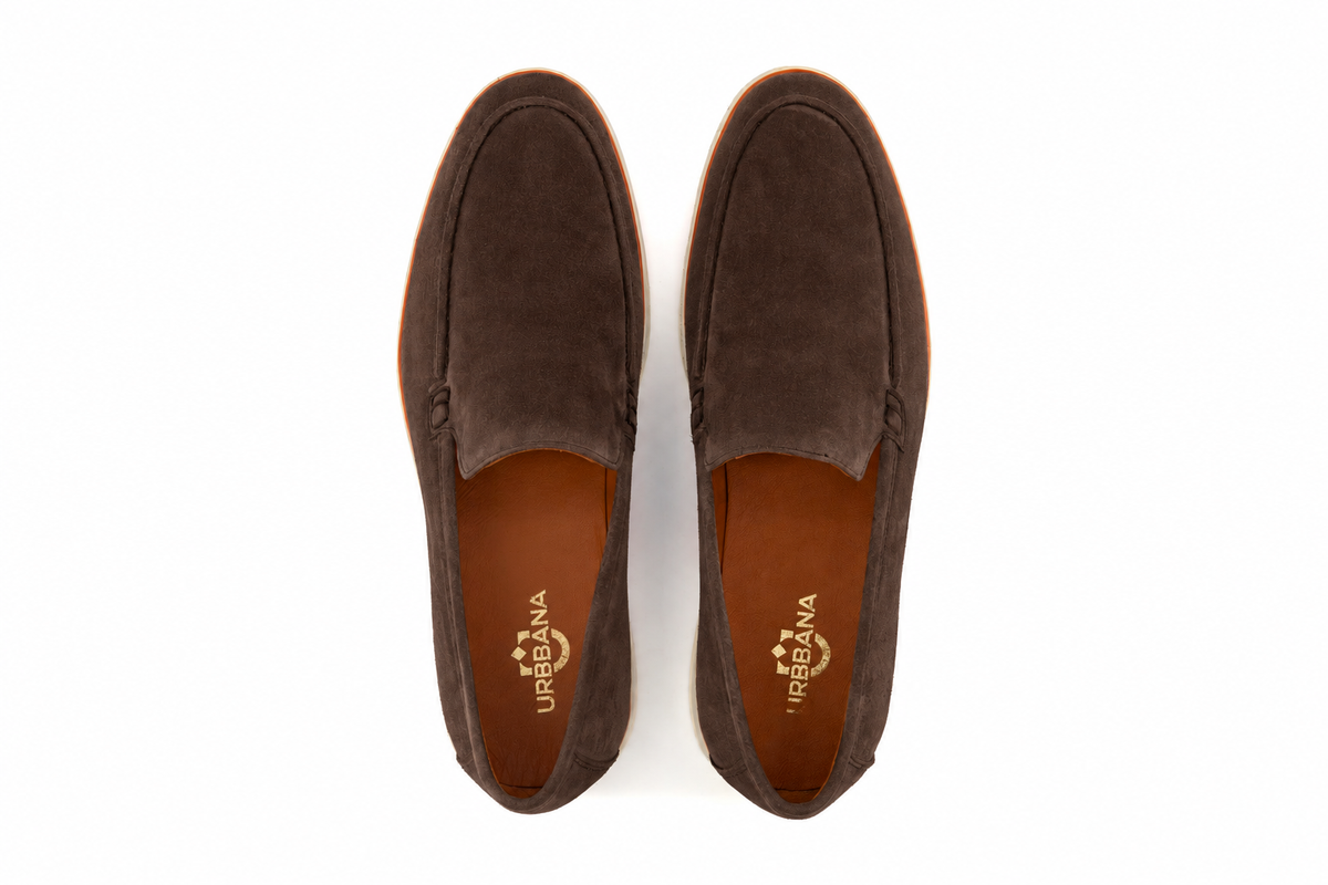 Venetian Casual Loafer Brown – top-down studio pair