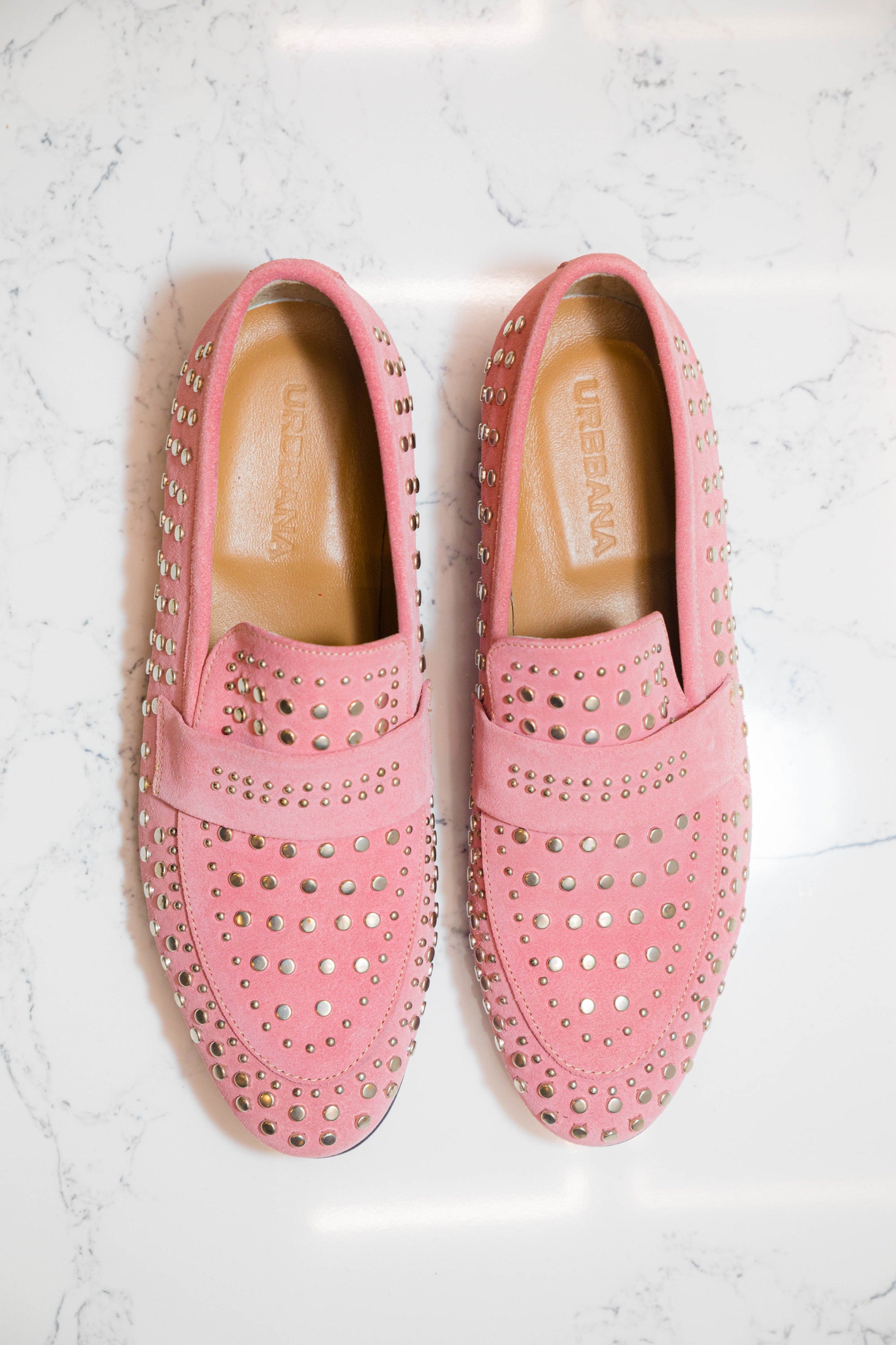 The Stud Loafers - Pink - Loafers by Urbbana