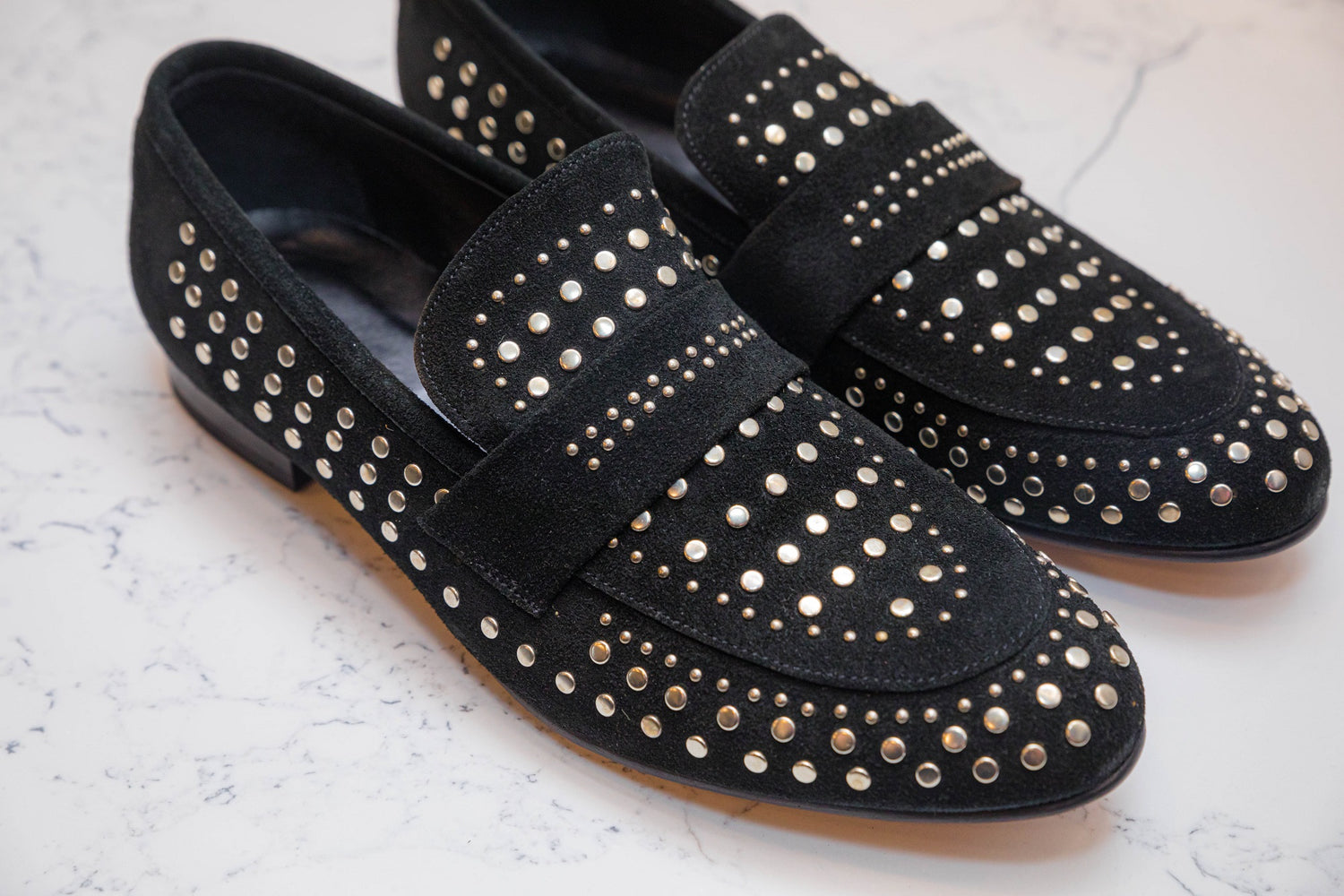 The Stud Loafers - Black - Loafers by Urbbana