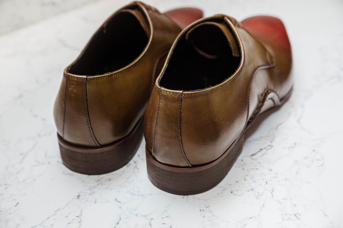 Natural Cherry Burgundy Patina -Fashionable Shoes