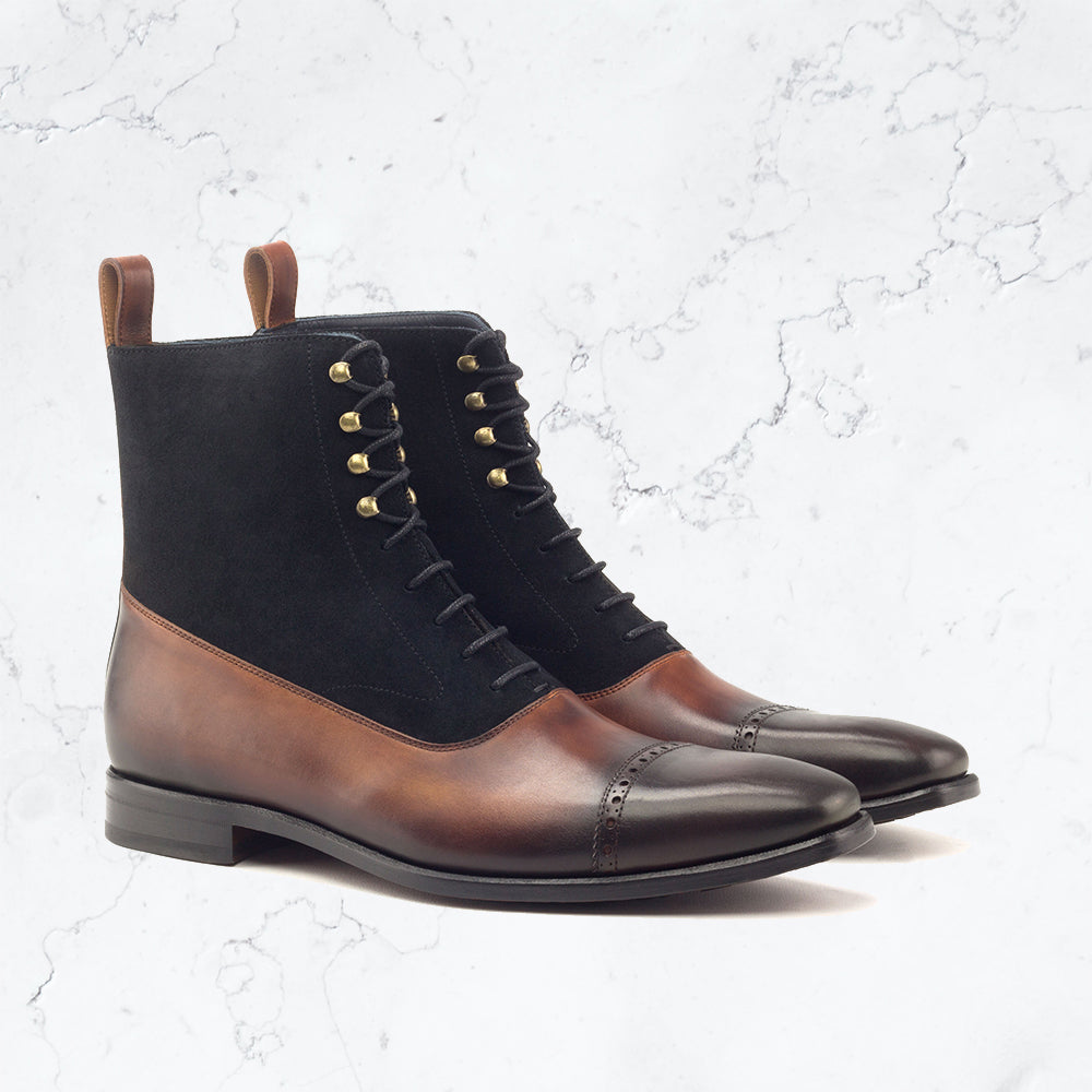 The Balmoral Boots - III - Suede & Leather Shoes