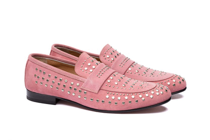 The Stud Loafers - Pink - Loafers by Urbbana