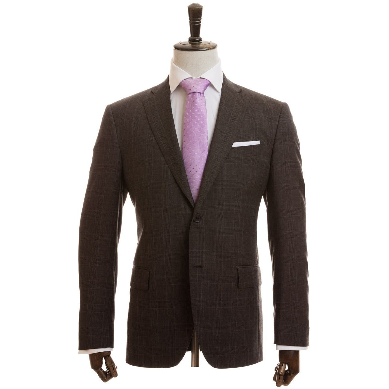 Zegna Cloth - Brown Check - Suit by Urbbana