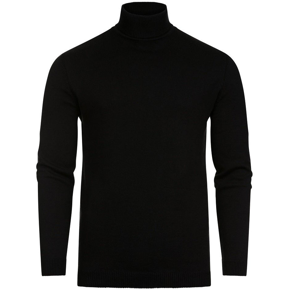 Black Turtleneck Sweater - Sweater by Urbbana
