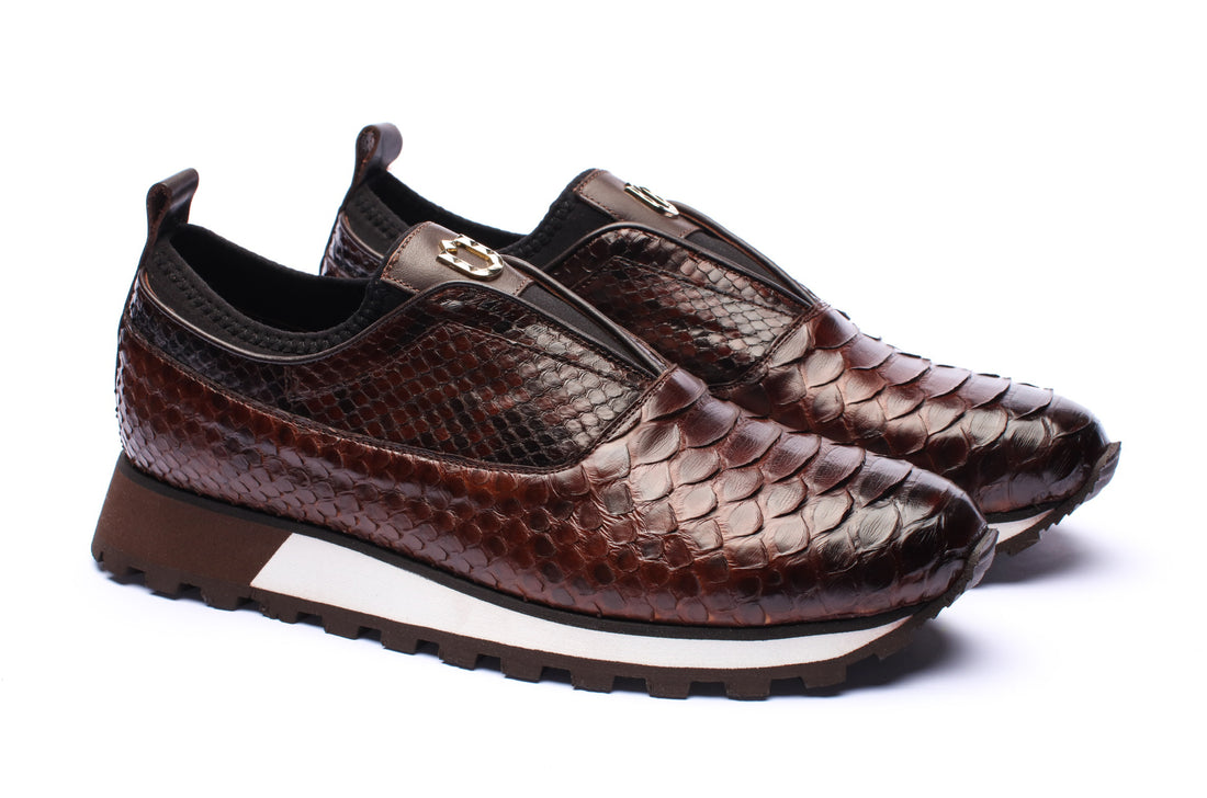The Eduardo Python Sneakers - Tradition Meets Luxury
