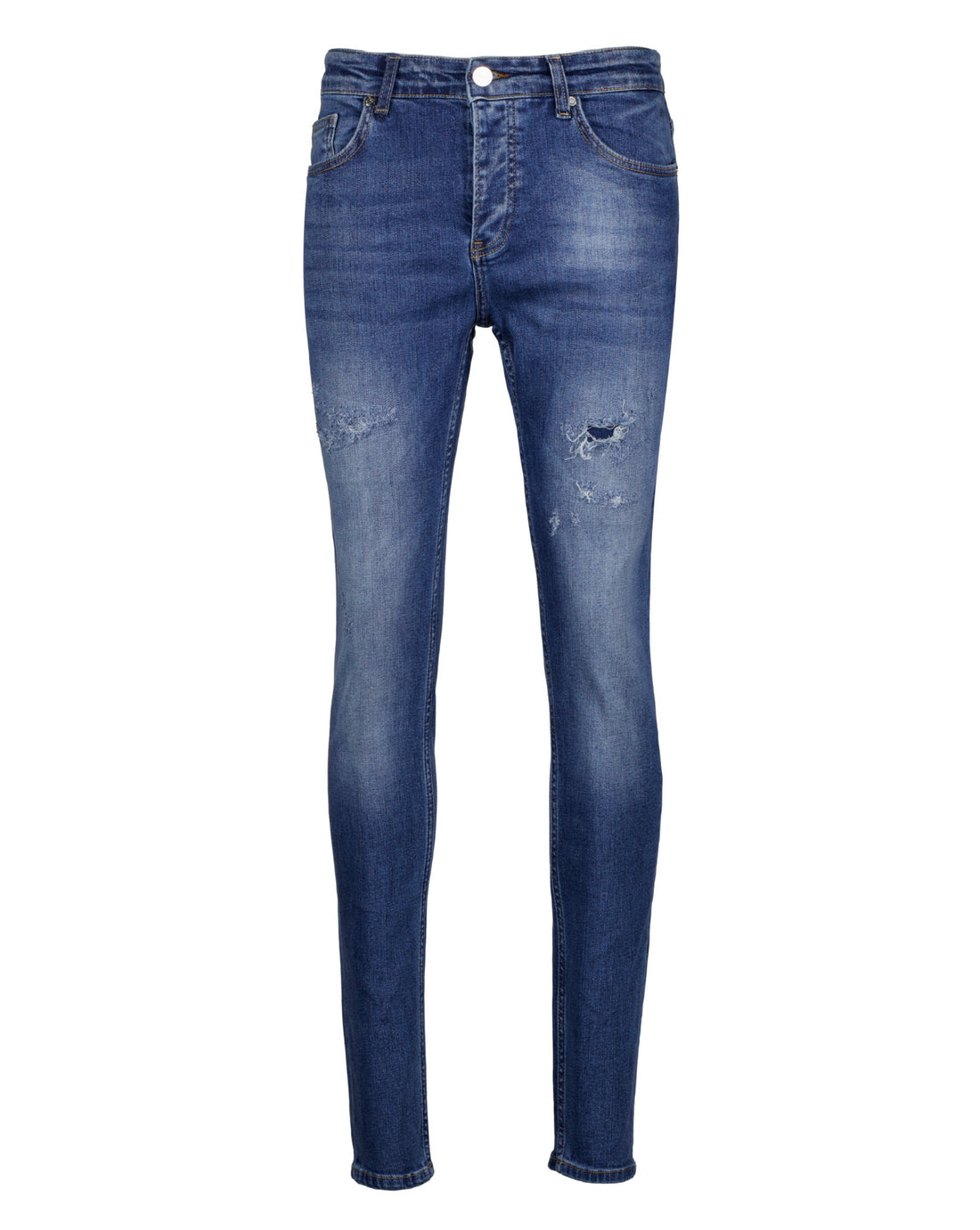 The Renato Light Blue Ripped Jeans by Urbbana - Denim