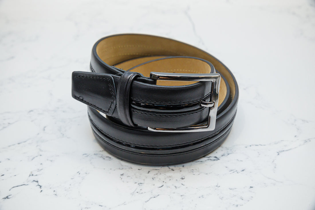 The Tenuso Black Pipe Belt - Belt by Urbbana