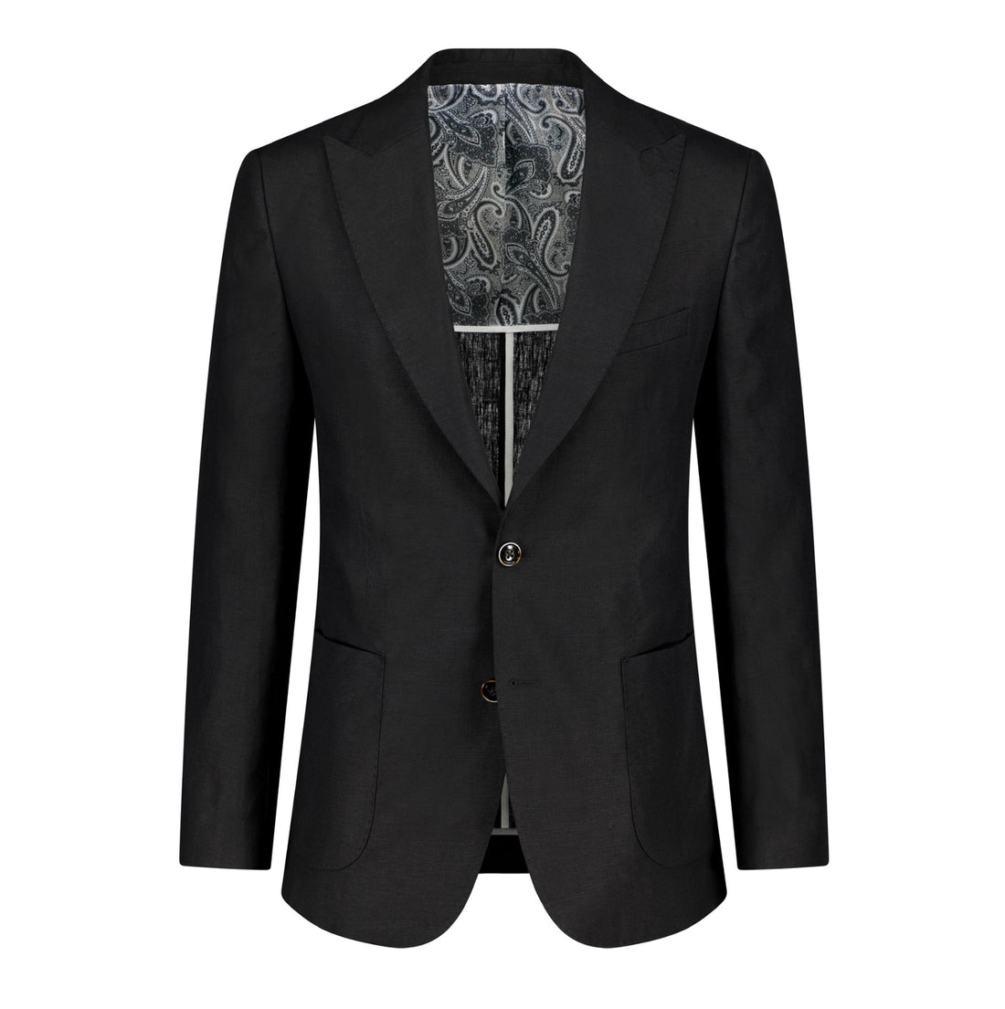 The Black Linen Jacket - Jacket by Urbbana