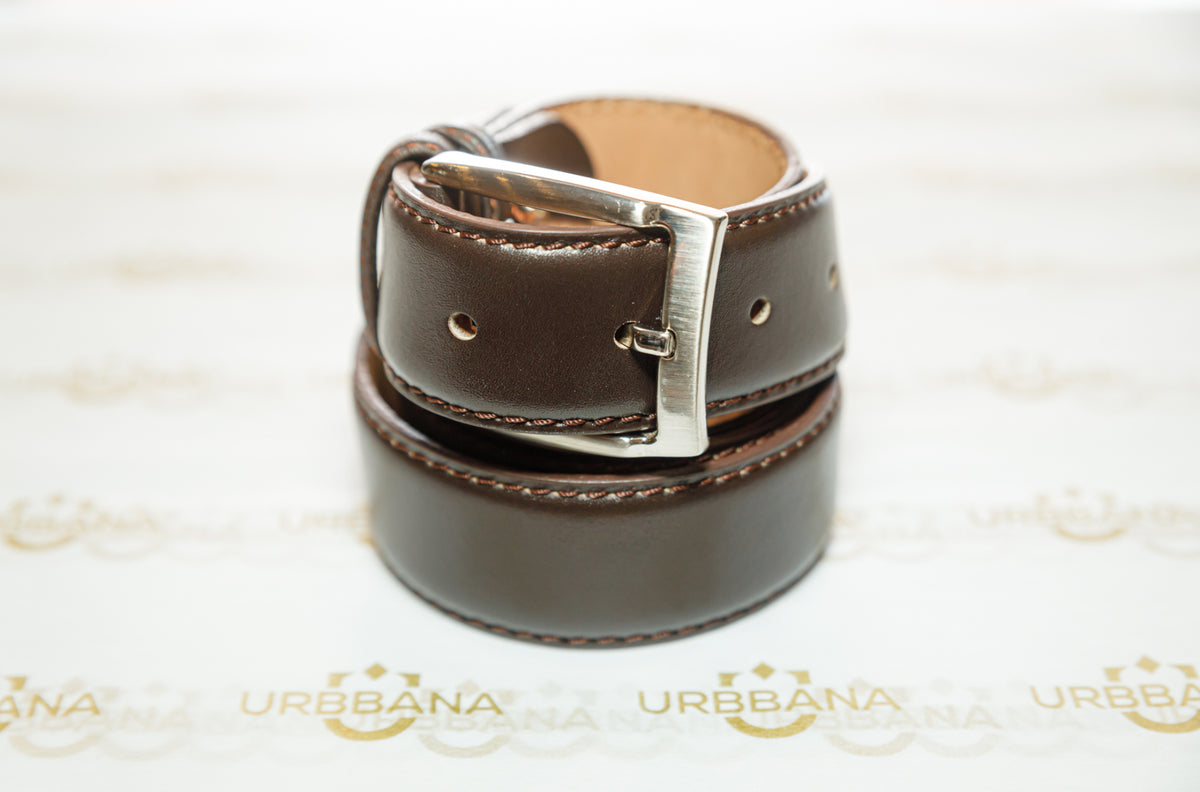 The Rami Belt - Chocolate Brown - URBBANA Handmade Belts 
