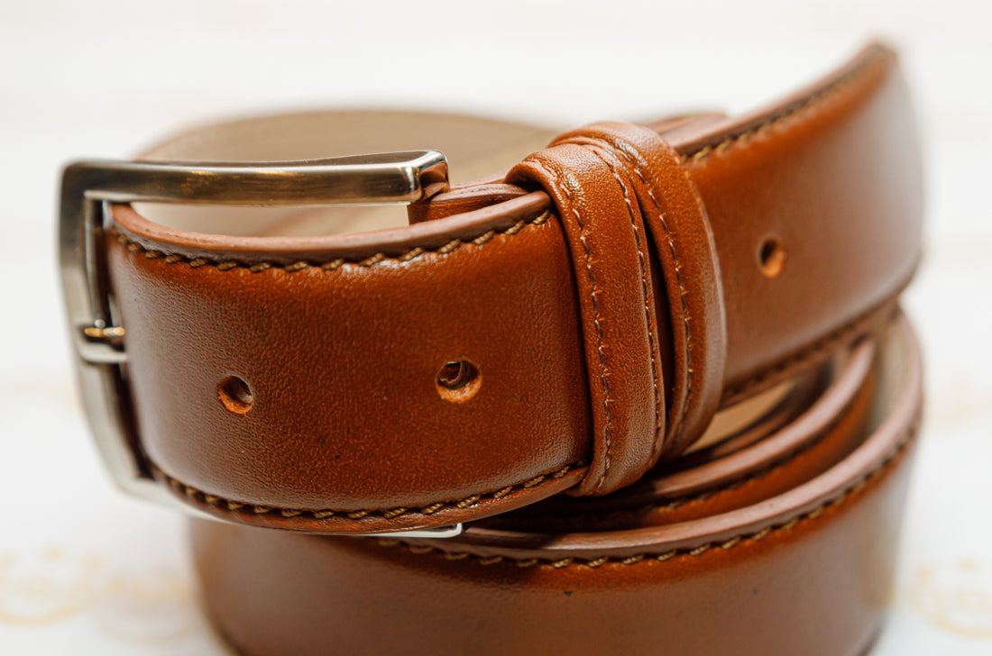 The Rami Belt - Cognac Tan