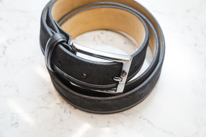 The Ale Black Suede Belt - Belt by Urbbana