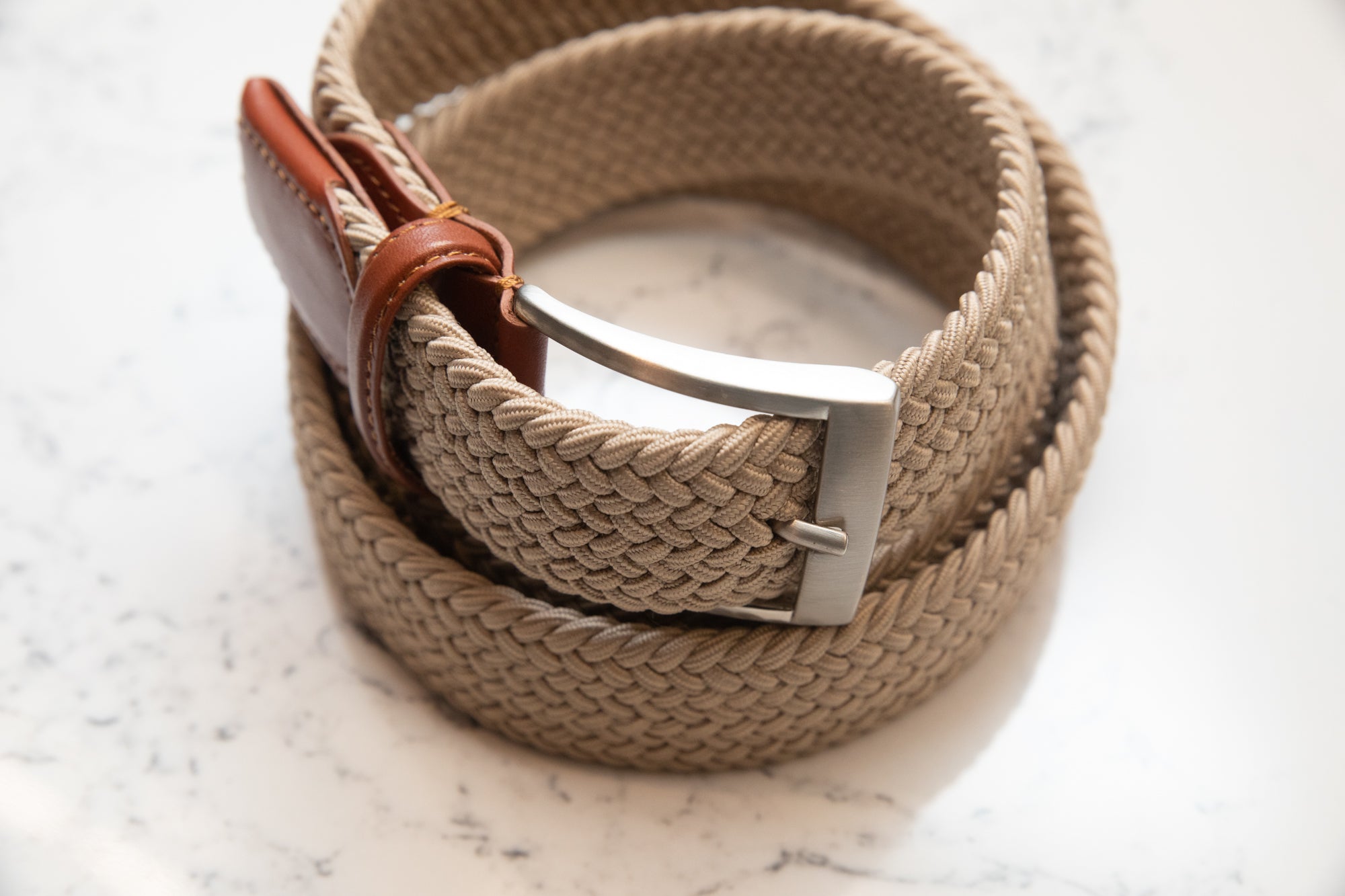 The Uno Casual Belt - Beige - Belt by Urbbana