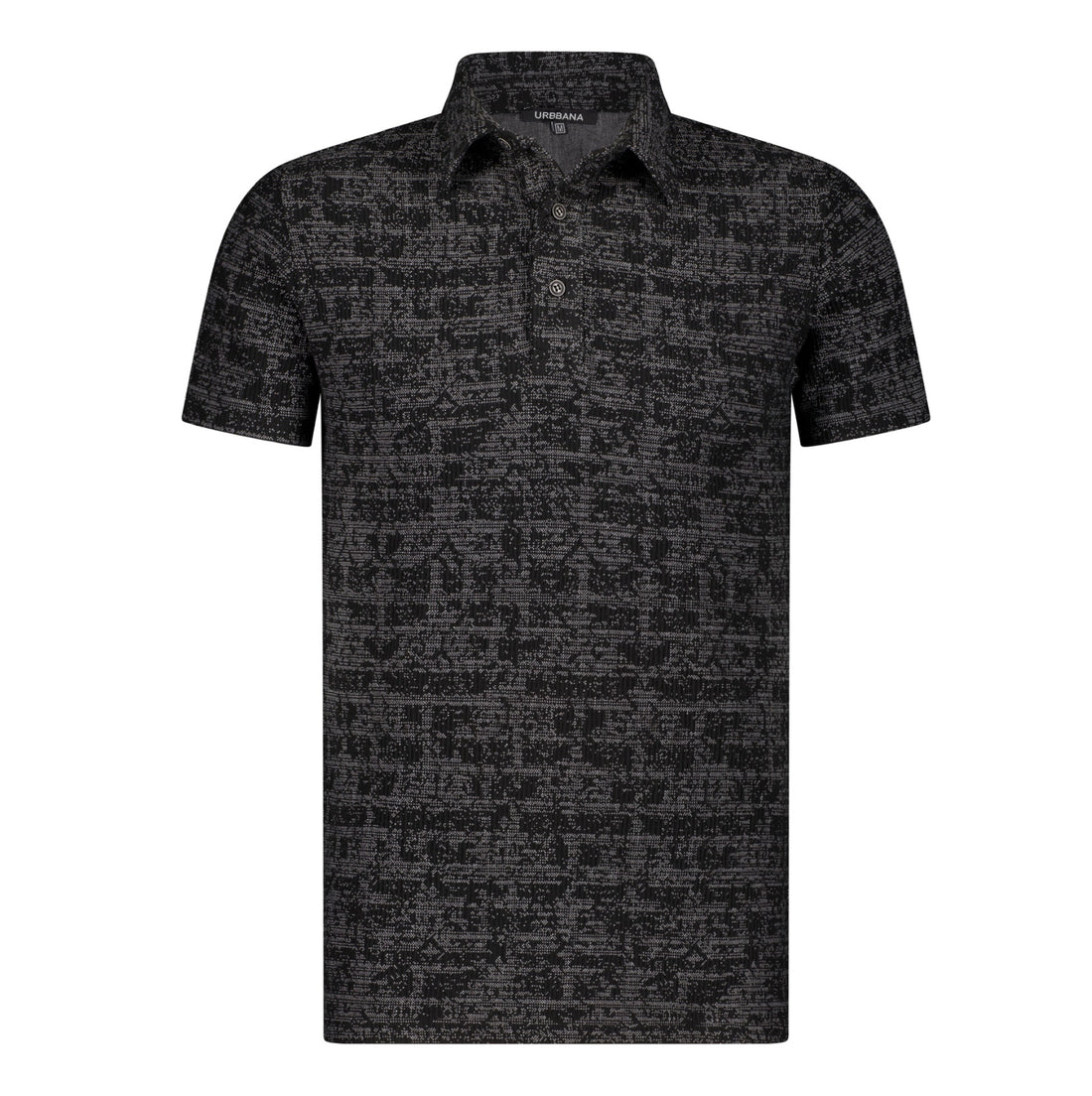 The Palermo Knitted Polo Shirt - Charcoal