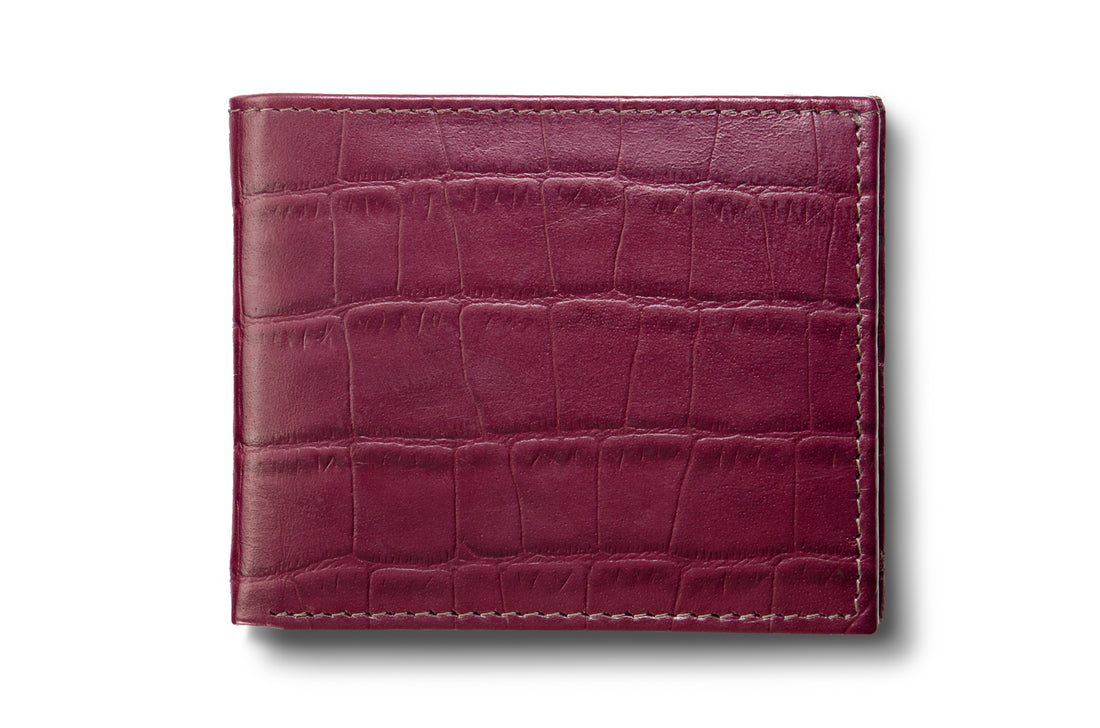 The Sarri Wallet - Burgundy - URBBANA Luxury Wallet Collection