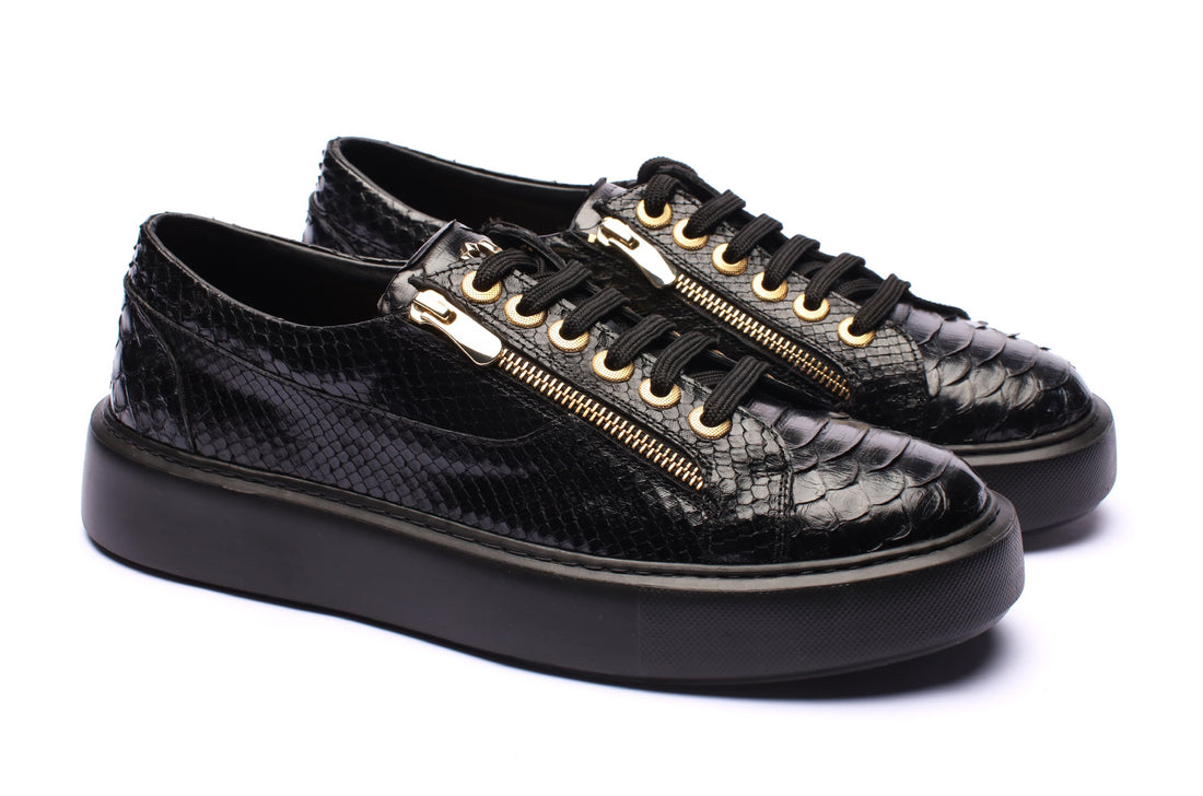The Franco Python Zip Sneakers