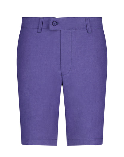 The Nuno Linen Shorts - Purple -  by Urbbana
