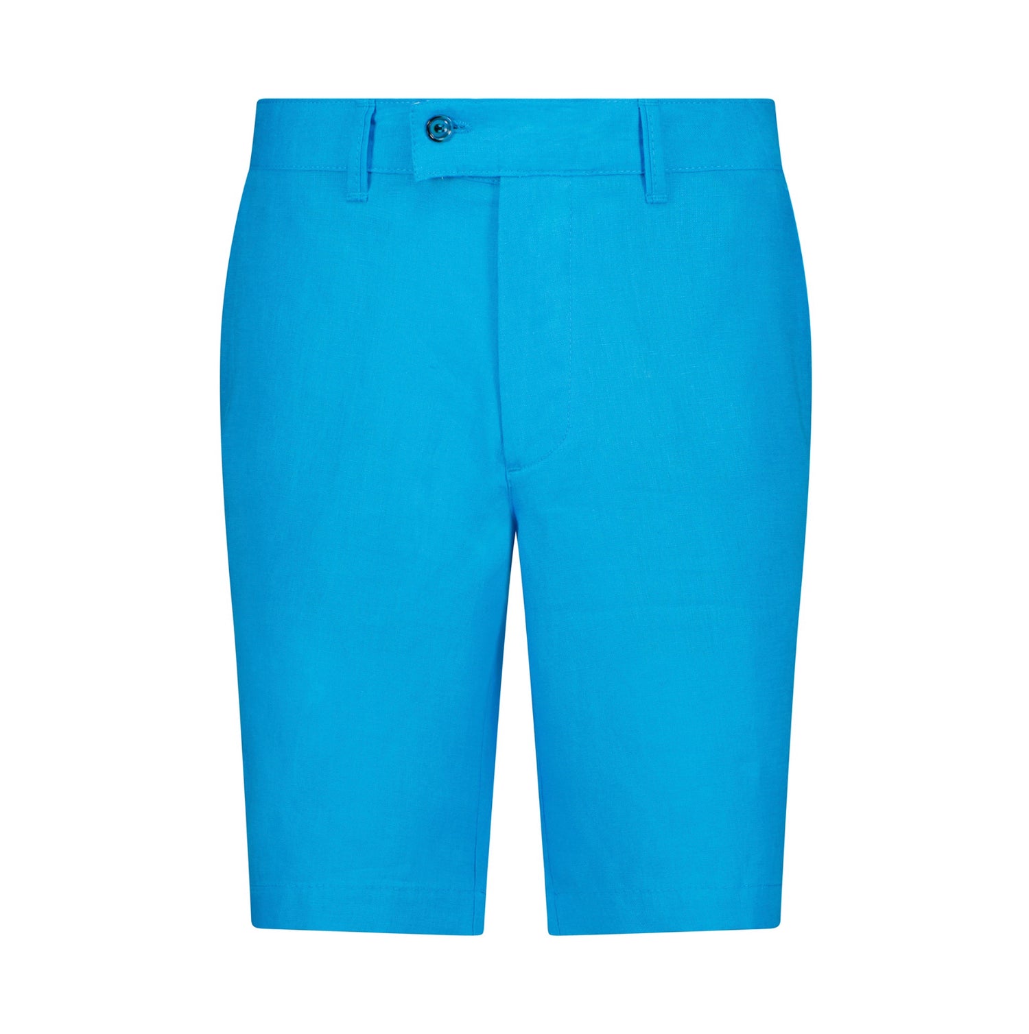 The Dante Linen Shorts - Aqua Blue