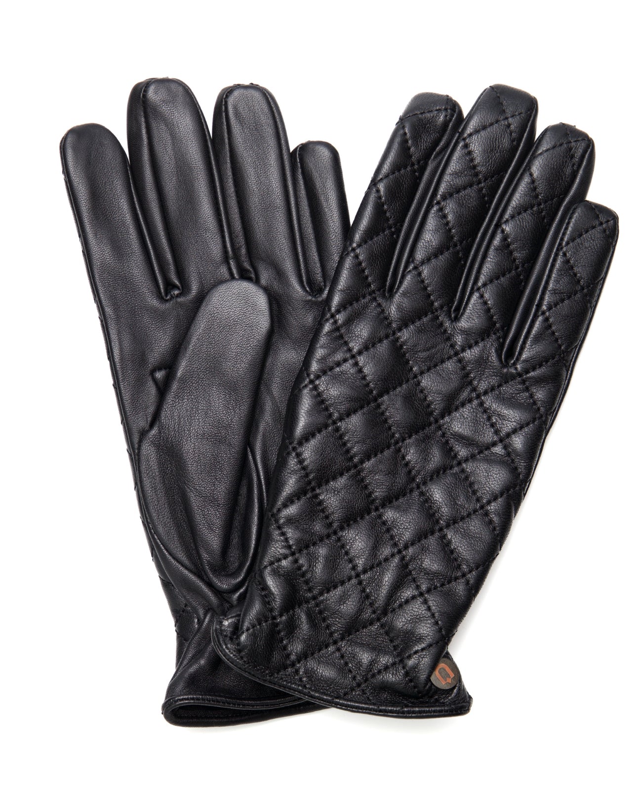 Lambskin Leather Gloves - Black Diamond - Gloves by Urbbana