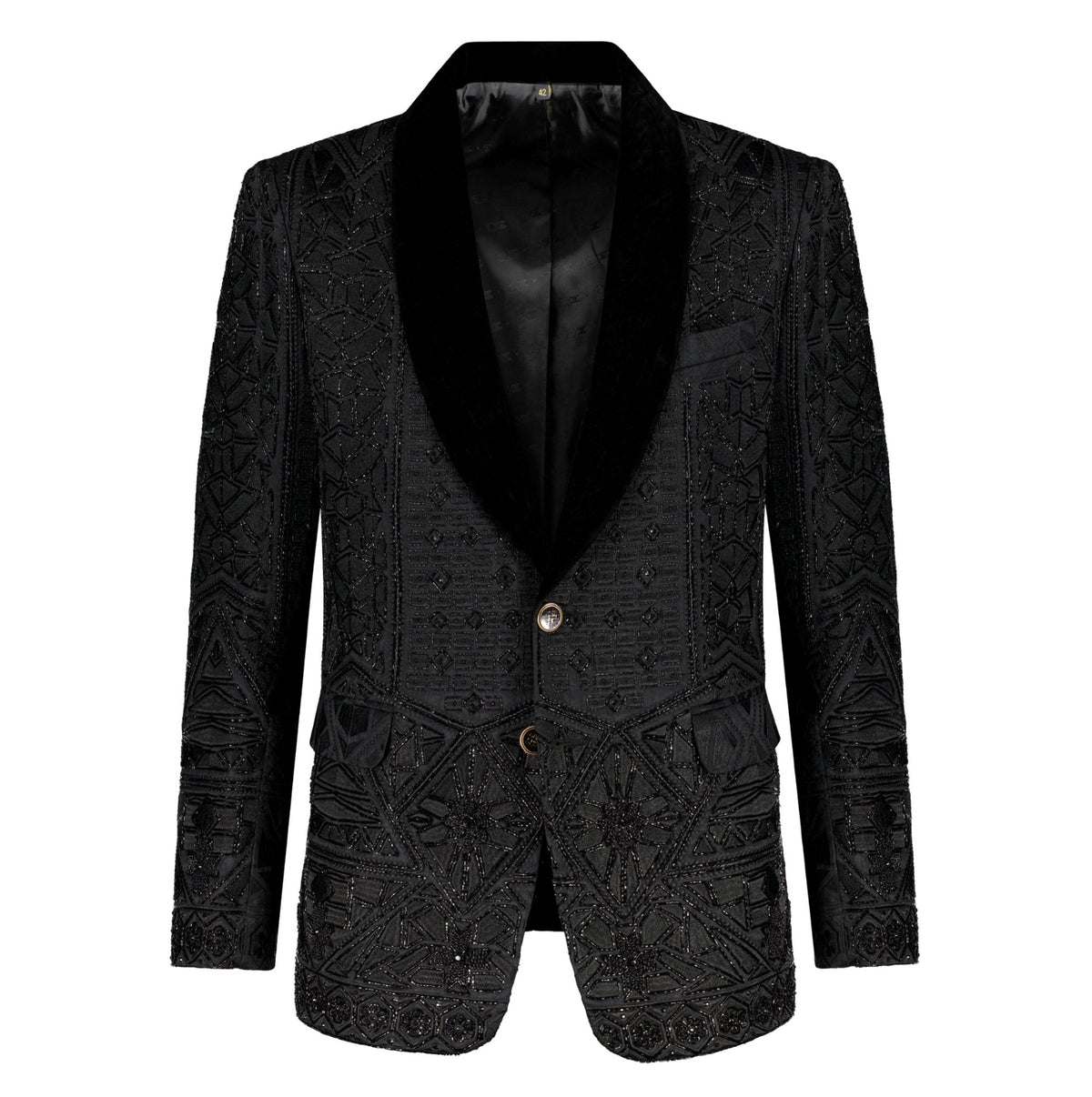 The Volkan Crystal Beaded Jacket - Ceremony Jacket 