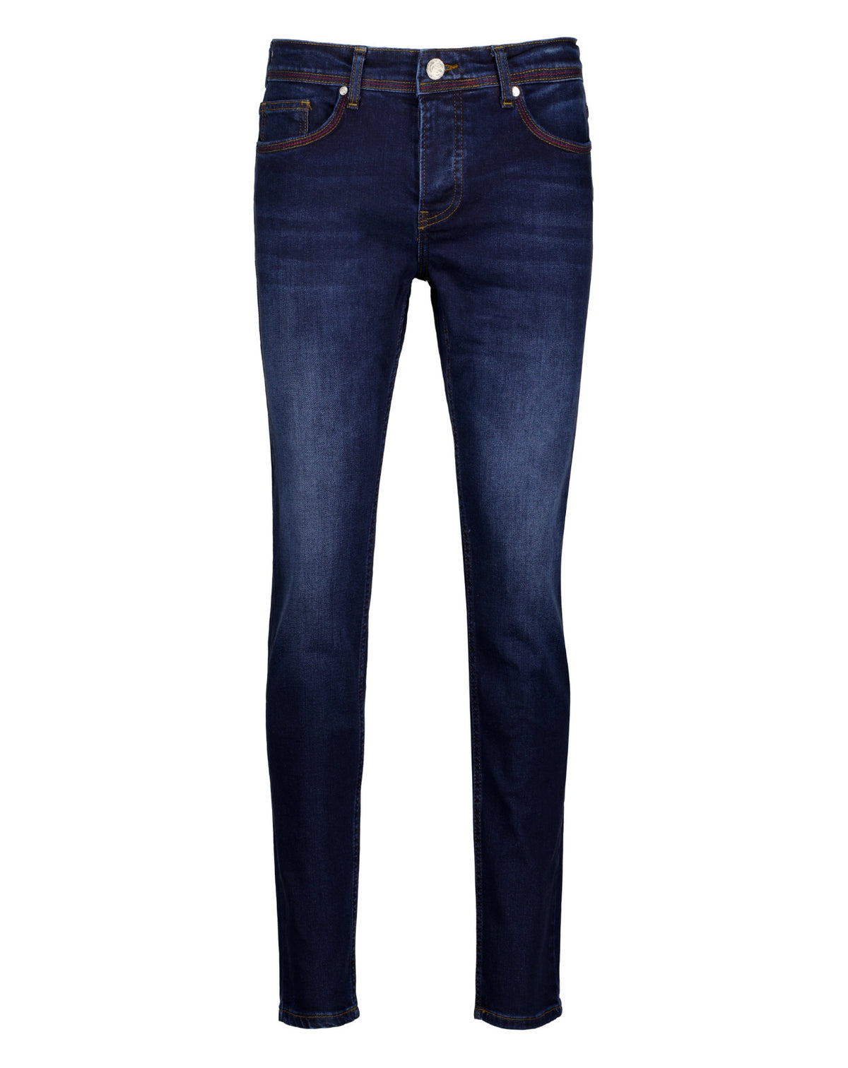 The Lukas Dark Blue Classic Jeans by Urbbana - Denim overalls for parties
