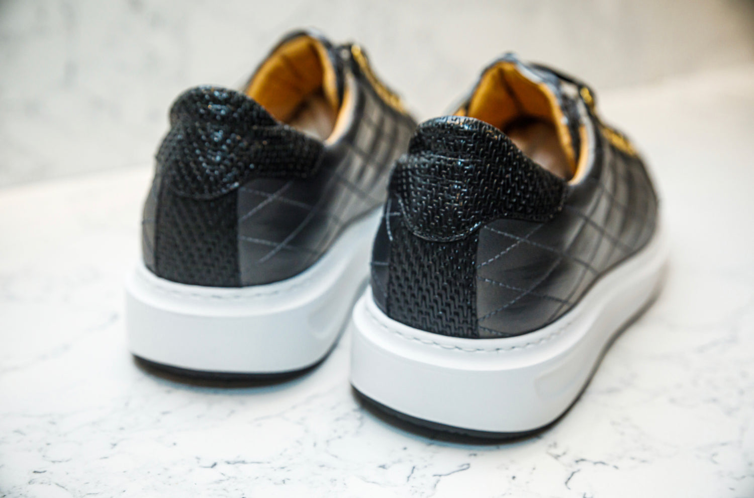 The Danilo Python Sneakers - Grey &amp; Black - Sneaker by Urbbana