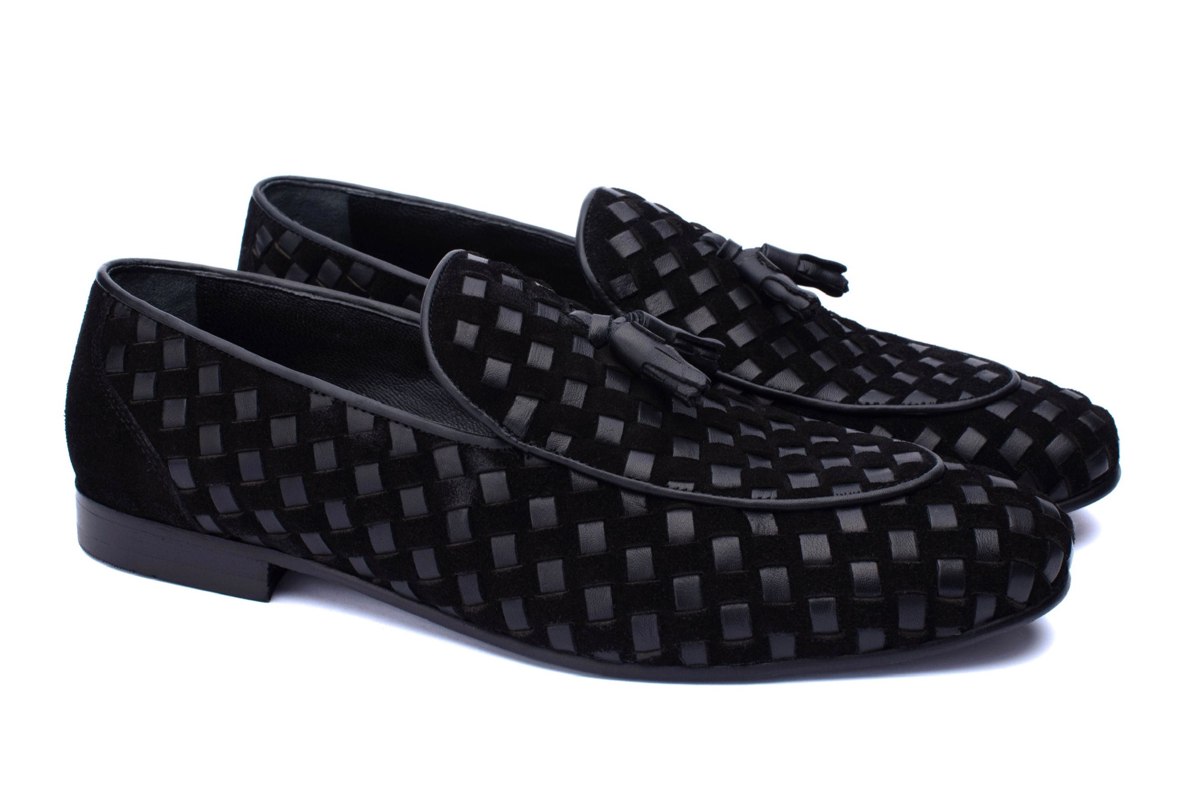 The Braided Loafers - Black - Loafers by Urbbana