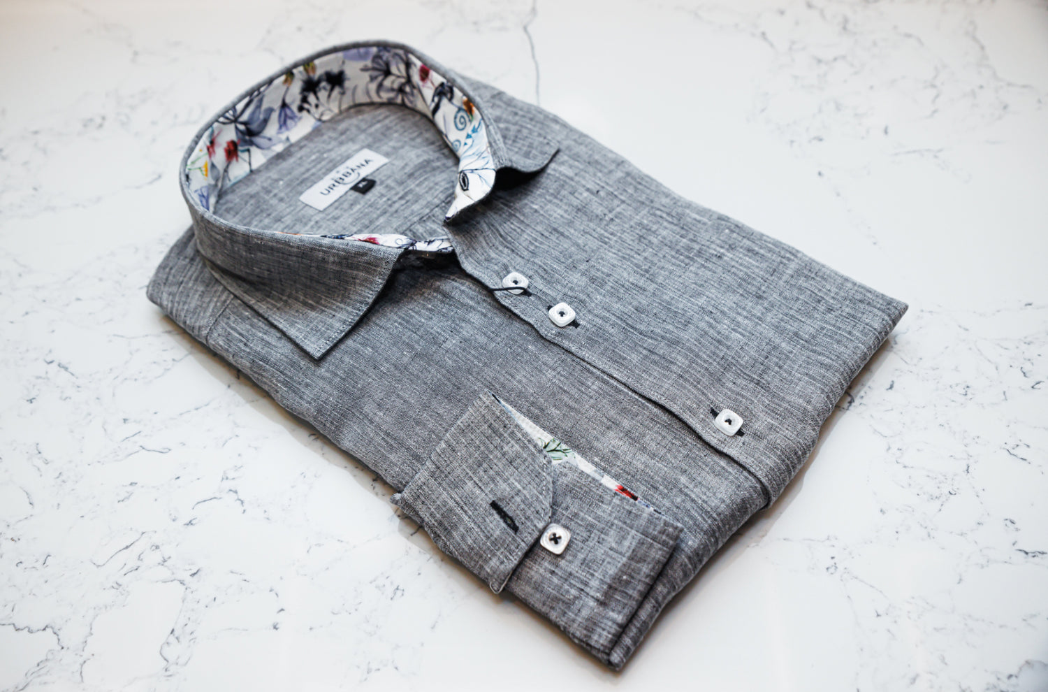 The Sancho Linen Shirt - Grey - Shirt by Urbbana