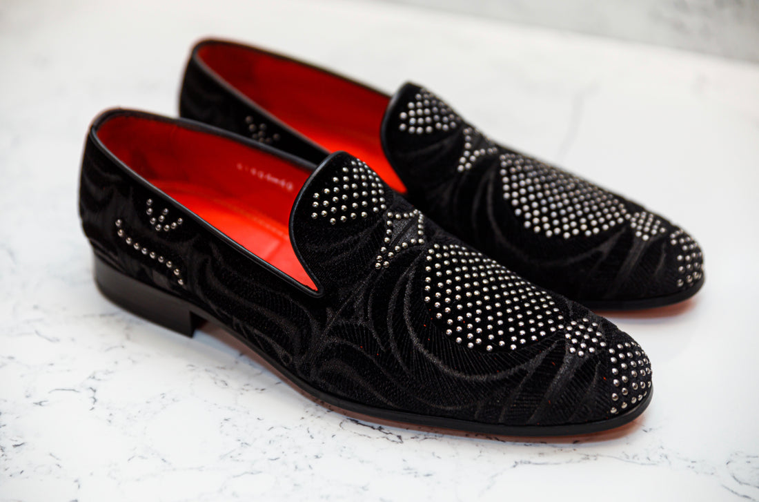 The Tuvan Diamond Loafers - Black - Loafers by Urbbana