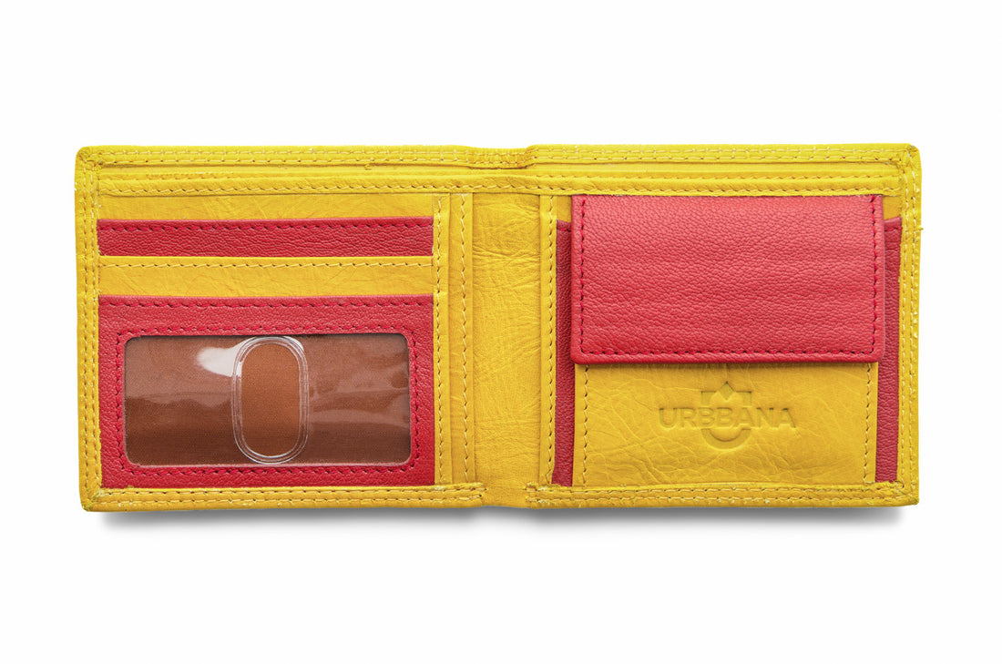 The Sun Seeker Wallet - Yellow and Red -  by Urbbana