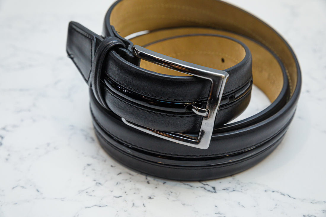 The Tenuso Black Pipe Belt - Belt by Urbbana