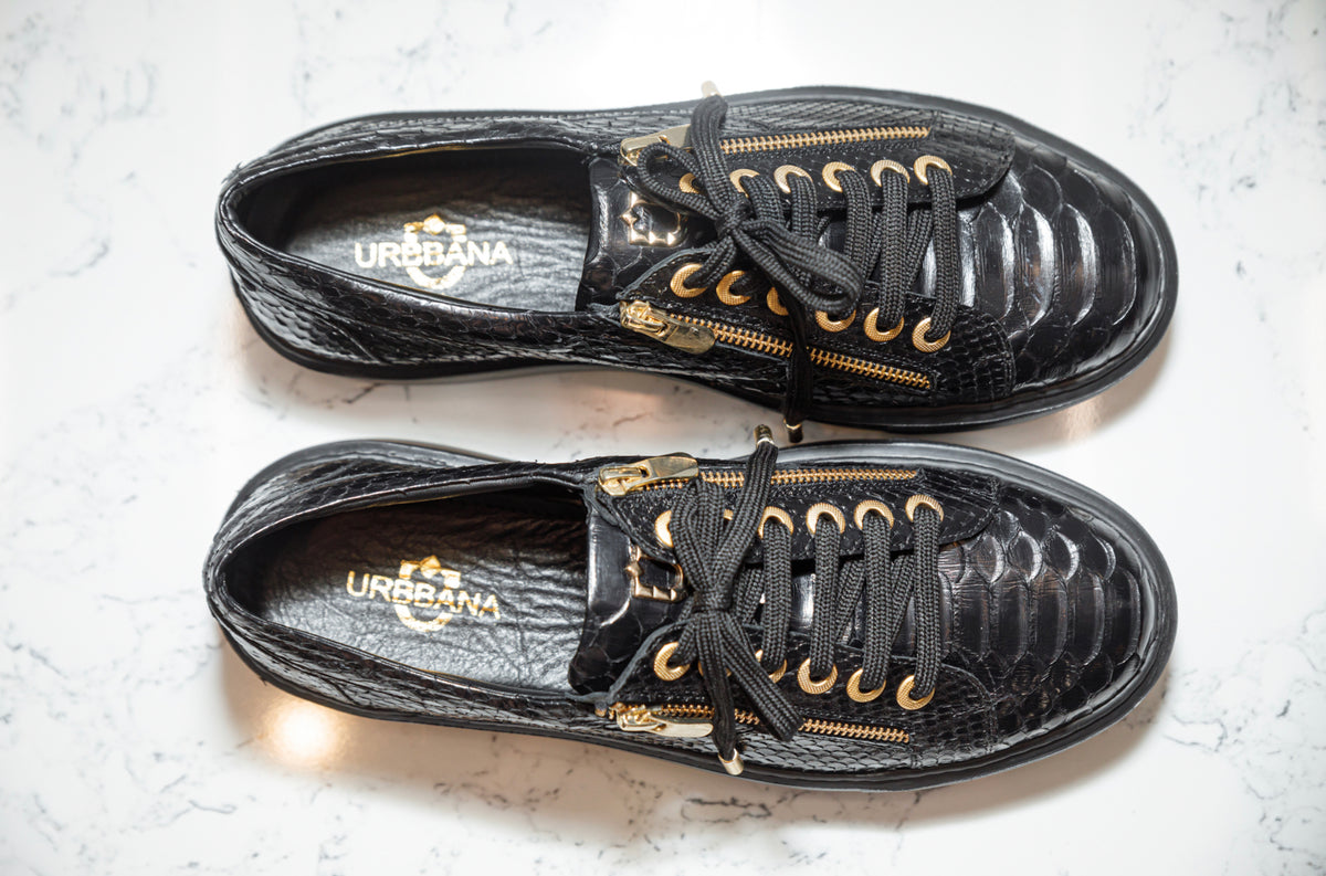 The Franco Python Zip Sneakers - Tradition Meets Luxury
